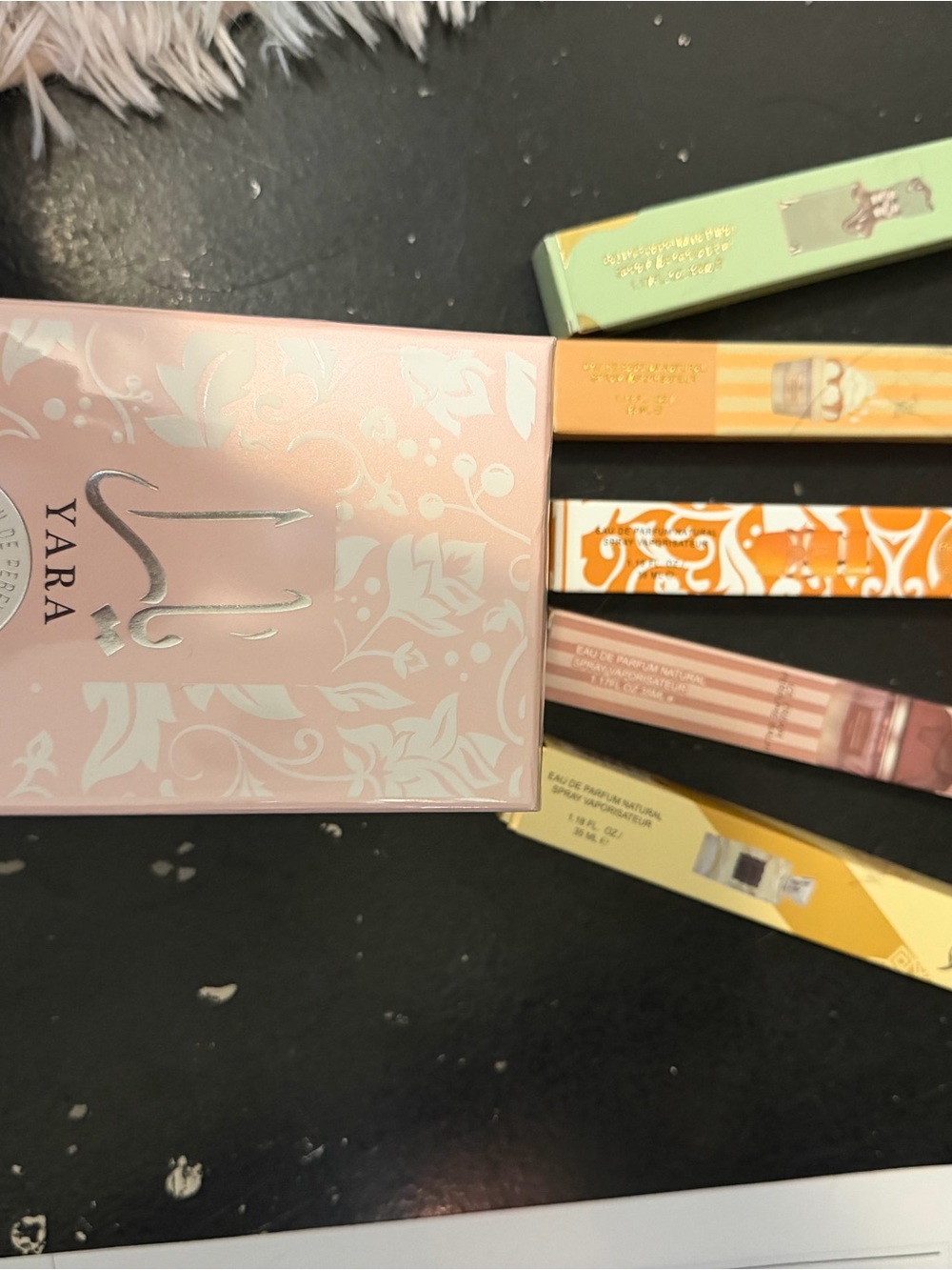 Yara Women's Bath & Body Fragrance Set - Pink and Orange Accents